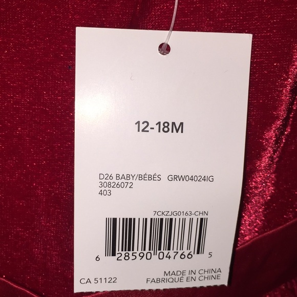 Infant Baby Girls George Holiday Christmas Formal Party Dress Size 12-18… - Picture 10 of 14